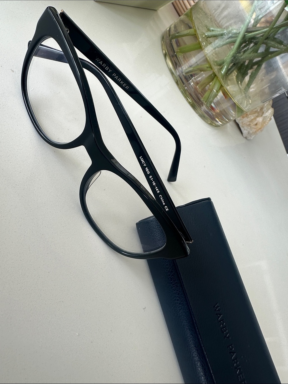Warby Parker unisex Black Full-Rim Optical Glasses style is LUCY